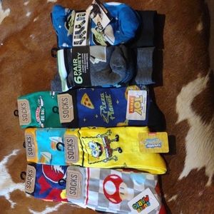 12 pr of crazy socks!! NWT